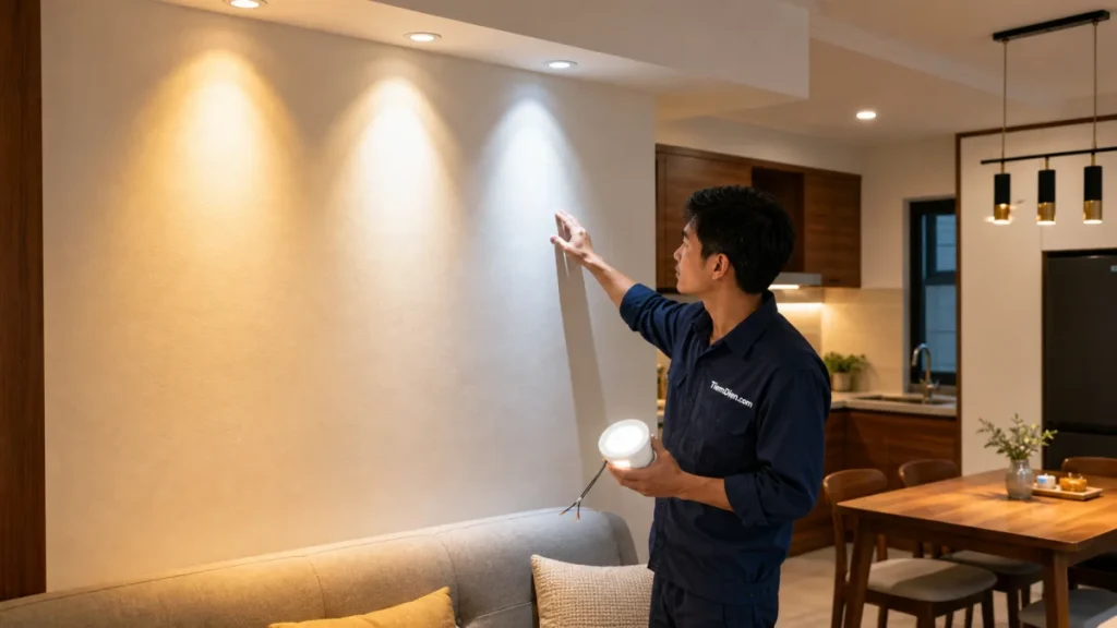 Chọn nhiệt độ màu ánh sáng: vàng ấm, trung tính hay trắng cho từng không gian