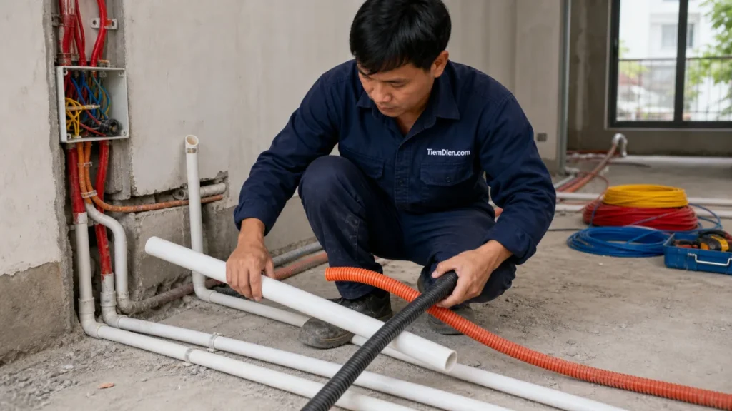Ống luồn dây điện là gì? Ống cứng PVC, ruột gà, HDPE