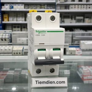 CB Miniature Schneider iC60N 2P 32A — Mạch ổ cắm