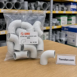 Co nối ống luồn dây điện Ø20mm SINO (gói 10)