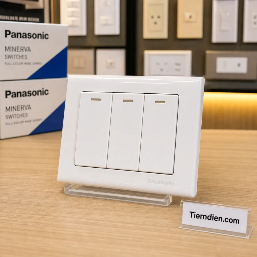 Công tắc ba Panasonic Minerva (1 pha 3 cực)