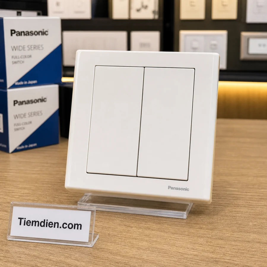 Công tắc đôi Panasonic Wide (1 chiều)