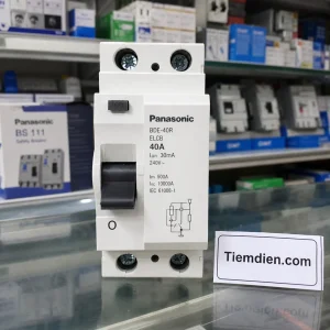 ELCB Panasonic 2P 40A 30mA — Chống giật gia đình