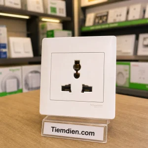 Ổ cắm 3 chấu Schneider Unica 16A (trắng)