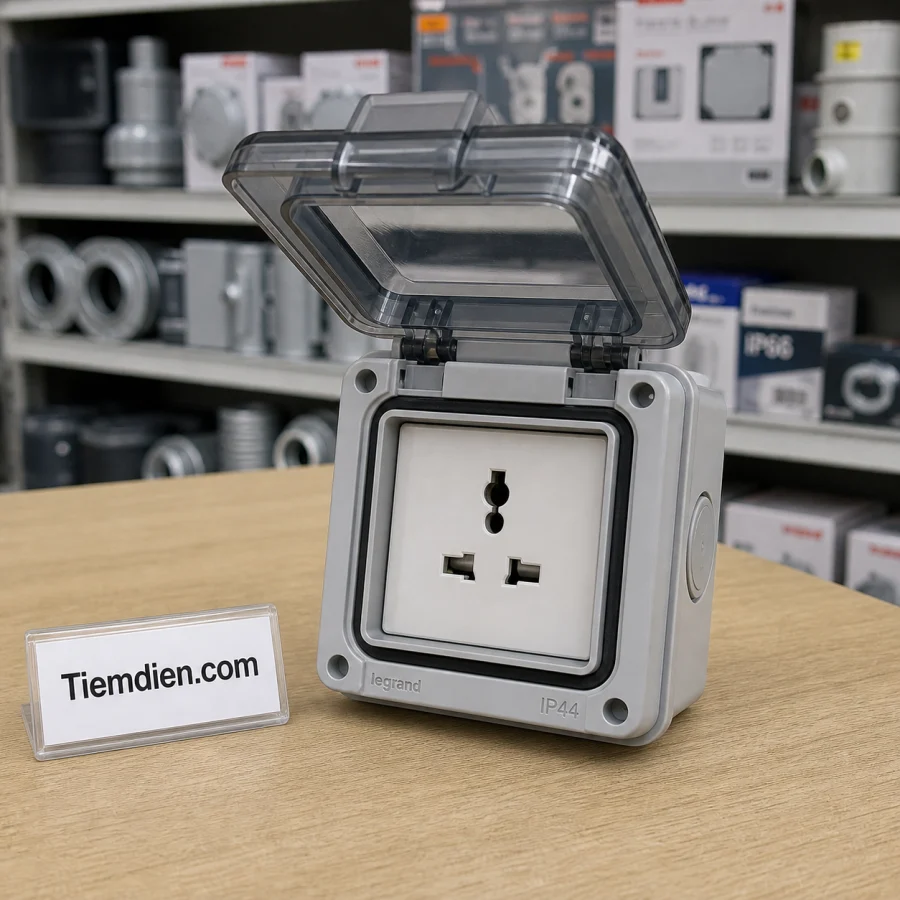 Ổ cắm chống thấm nước Legrand IP44 (ngoài trời)