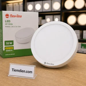 Đèn LED Ốp Trần Tròn Rạng Đông 18W