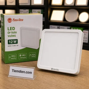 Đèn LED Ốp Trần Vuông Rạng Đông 12W