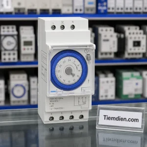 Bộ định thời Timer đồng hồ hẹn giờ 24h (ray DIN)
